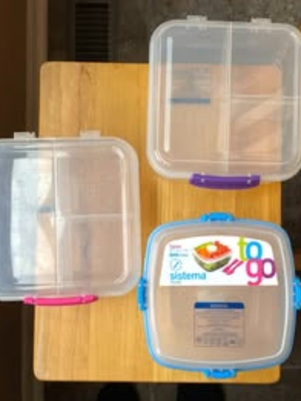 3 Sistema Lunch Containers for School or Work